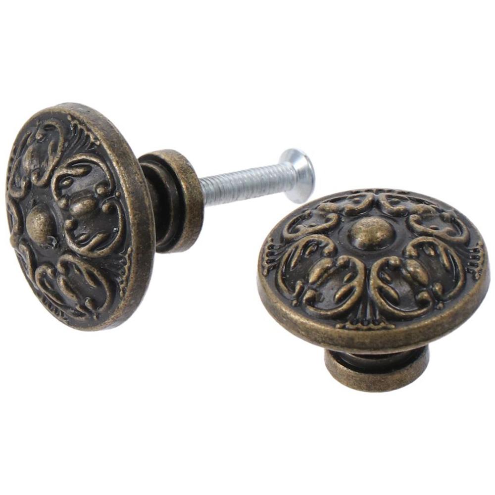 Woodworking Warehouse - Brass Bathroom Pulls Solid Round Single