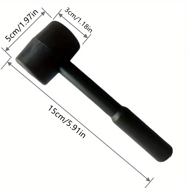 Woodworking Gift Ideas - Black rubber mallet - durable and