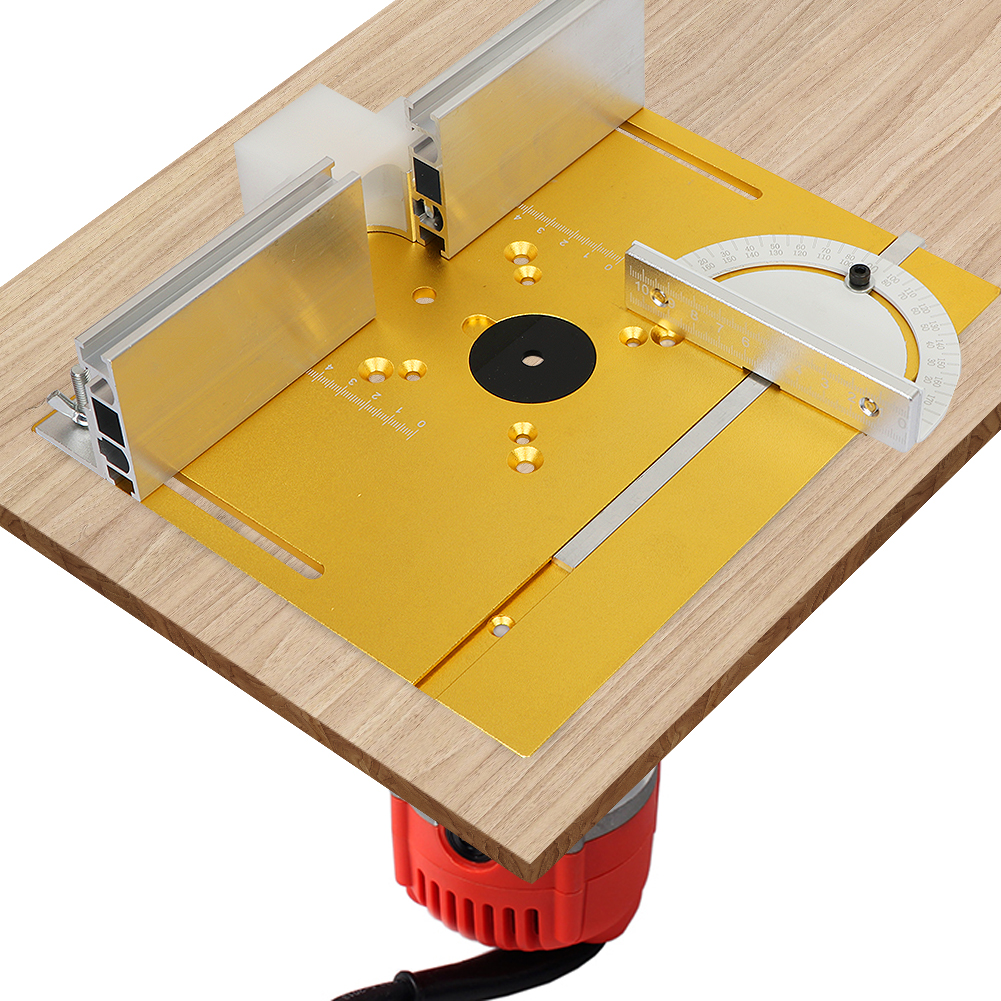 Woodworking Ai - Aluminum Router Table Insert Plate W/Miter