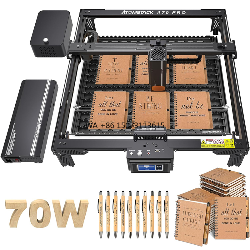 Woodworking Logo - ATOMSTACK A70 X70 Pro 70W Laser