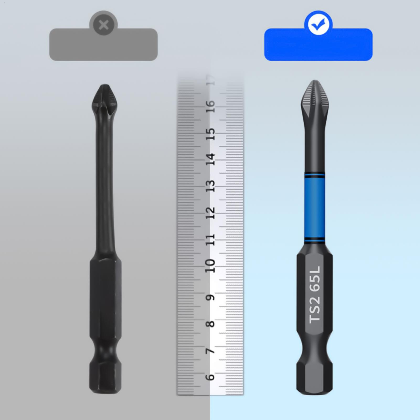 Woodworking Tool - Drill Screwdriver Bit Set 6-Piece Magnetic