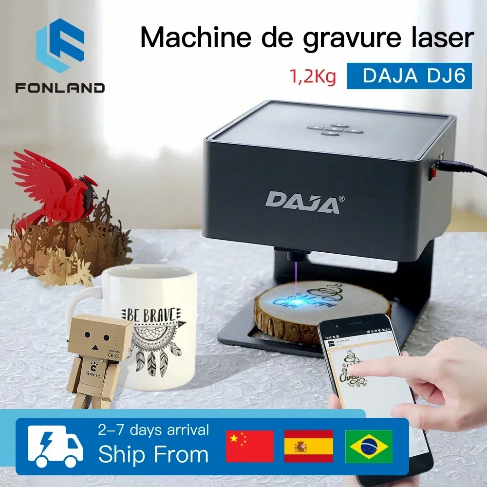 Woodworking Logo - FONLAND DJ6 Laser Engraver CNC DIY