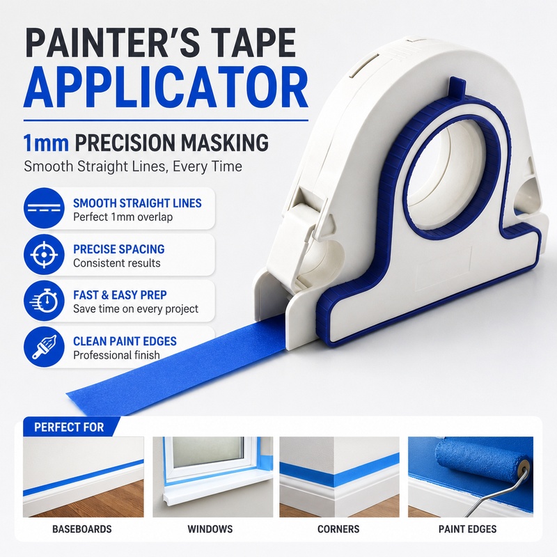 Woodworking Mask - Painter Masking Tape Applicator Tool Wall