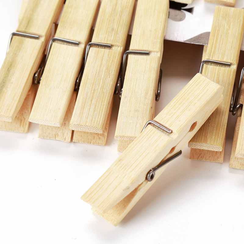 20Pcs Natural Bamboo Clothes P - Woodworking Z Clips review and price