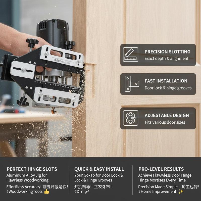 Aluminum Alloy Mortise Templat - Woodworking Tool review and price