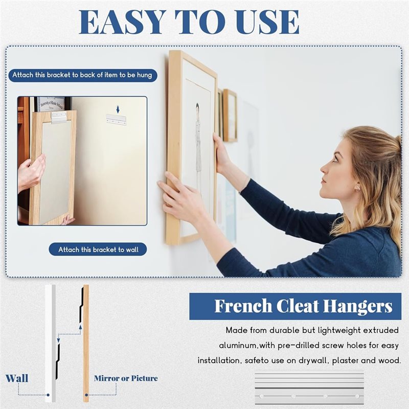 80 Lbs Load Heavy Duty French  - Woodworking Z Clips review and price