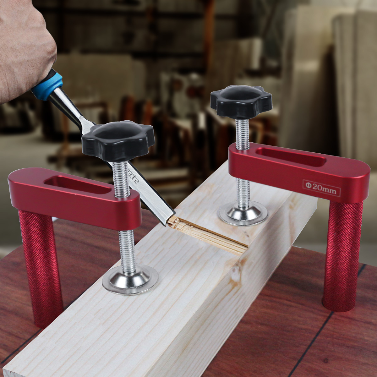 1pc 19mm/20mm Dog Hole Clamp W - Woodworking Z Clips review and price