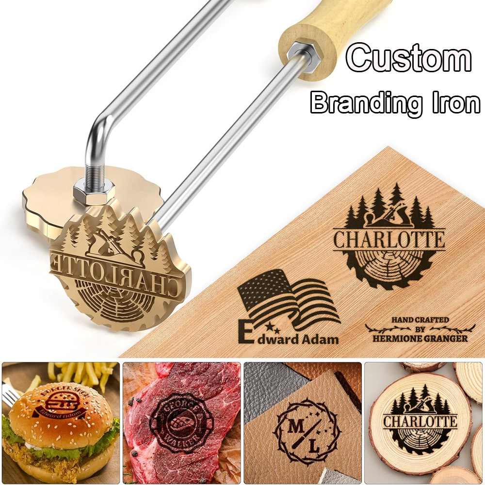 Customize Branding Iron Person - Woodworking Logo review and price