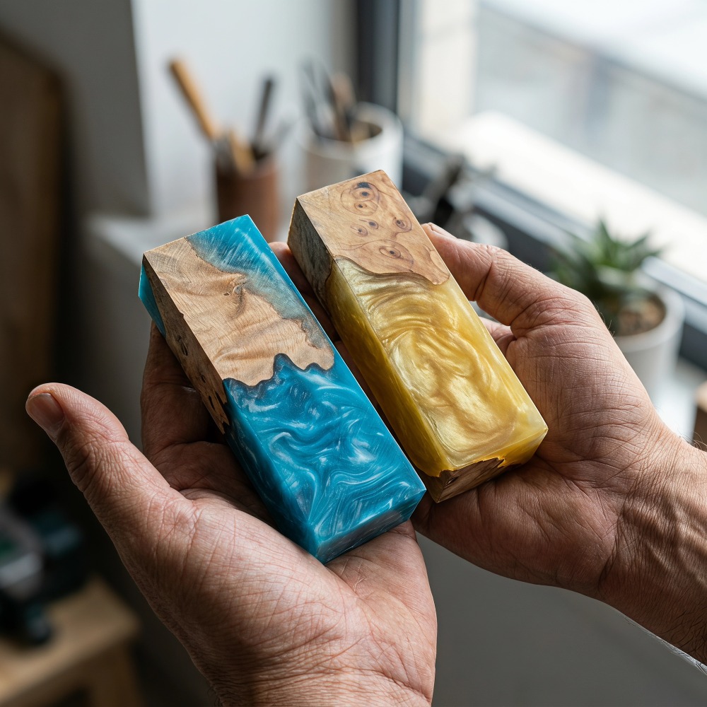 Marbled Epoxy Resin Burl Wood  - Woodworking Epoxy review and price