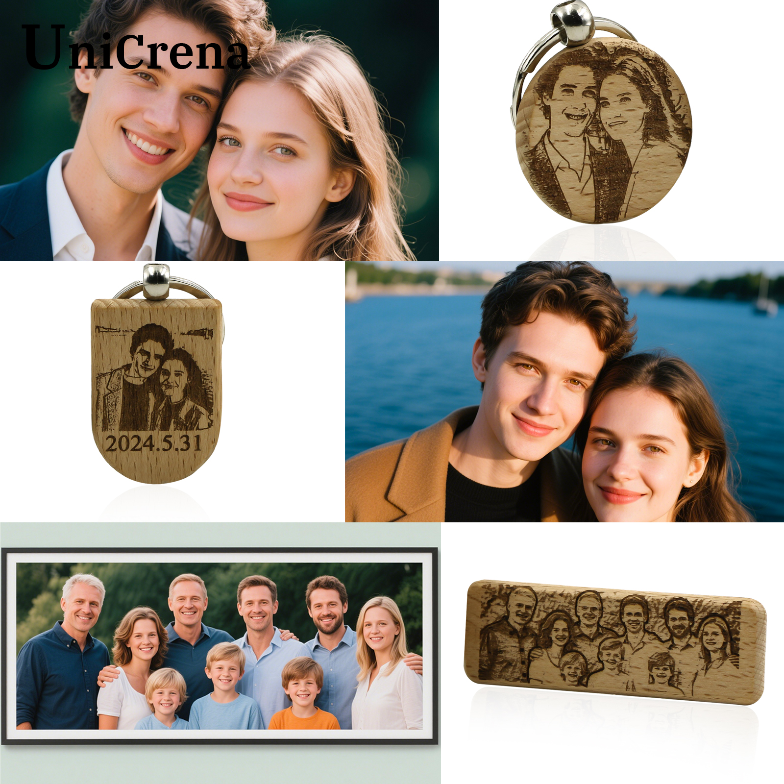 Unicrena Custom Photo Wood Key - Woodworking Logo review and price