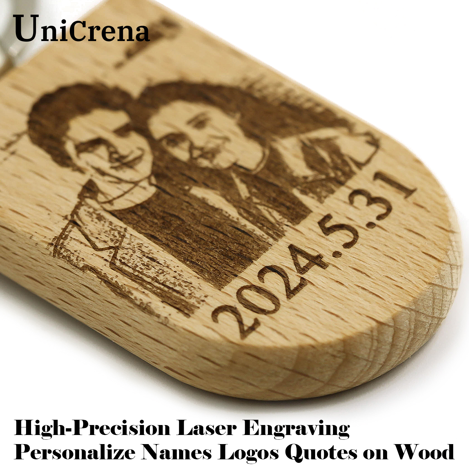 Unicrena Custom Photo Wood Key - Woodworking Logo review and price