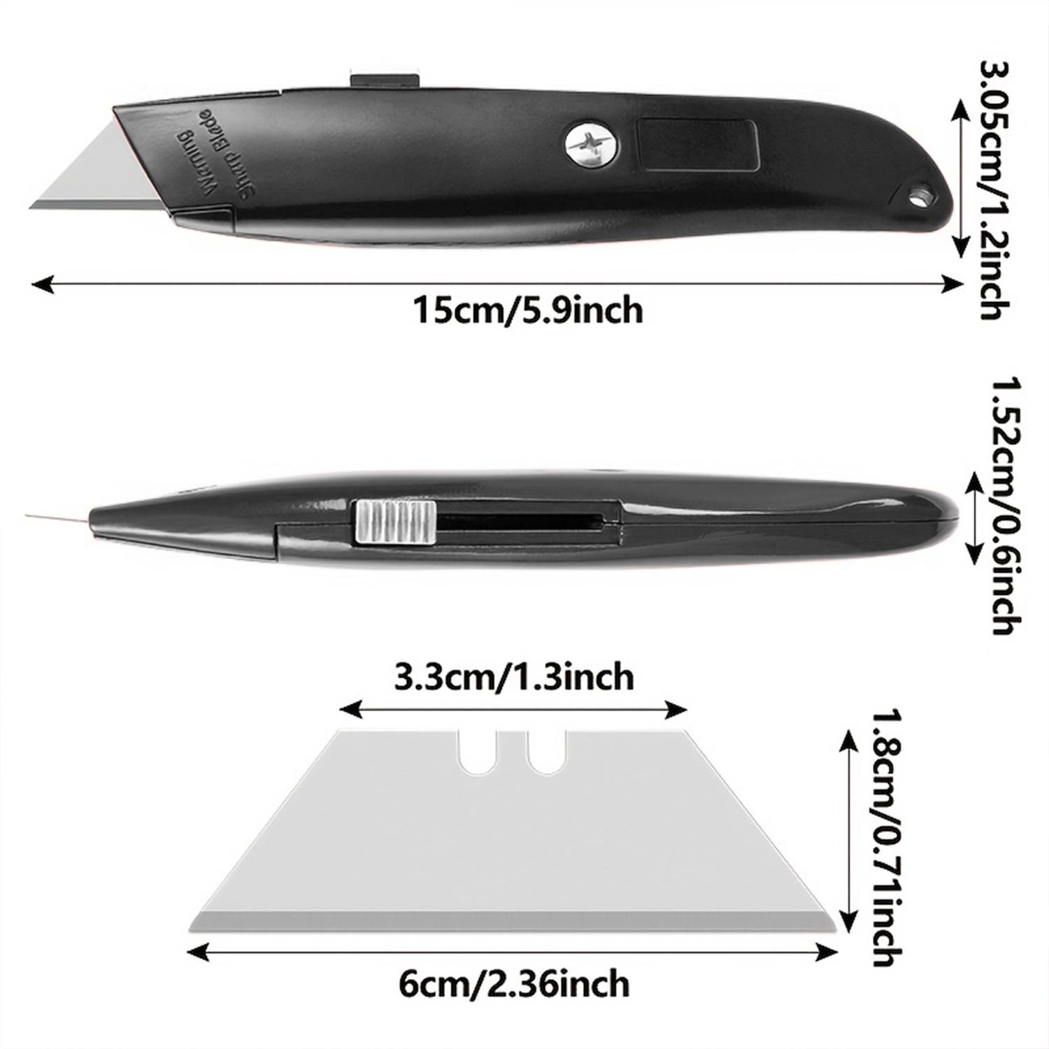 1/2PCS Utility Knife Retractab - Woodworking Warehouse review and price
