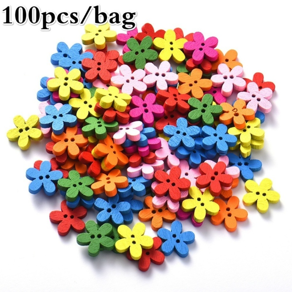 100 Pcs 2-hole Mixed Flower Wo - Woodworking Z Clips review and price