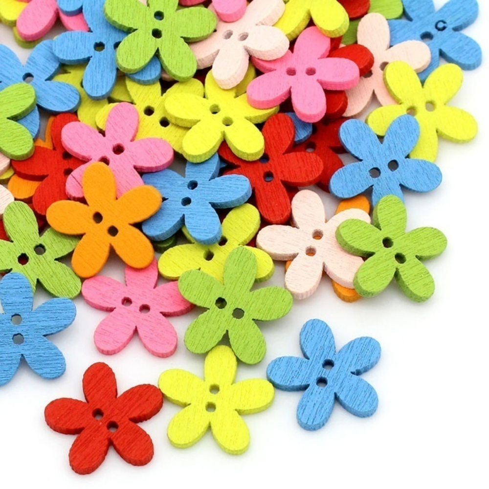 100 Pcs 2-hole Mixed Flower Wo - Woodworking Z Clips review and price