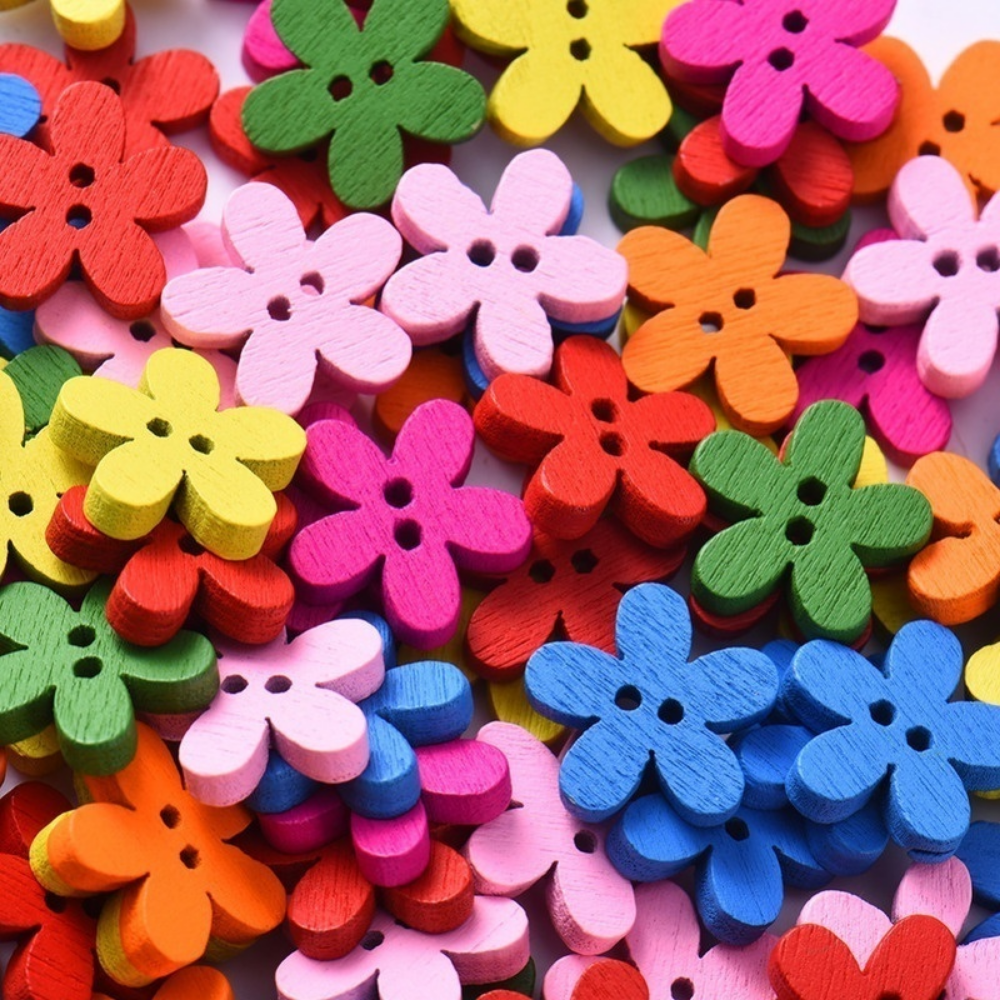100 Pcs 2-hole Mixed Flower Wo - Woodworking Z Clips review and price