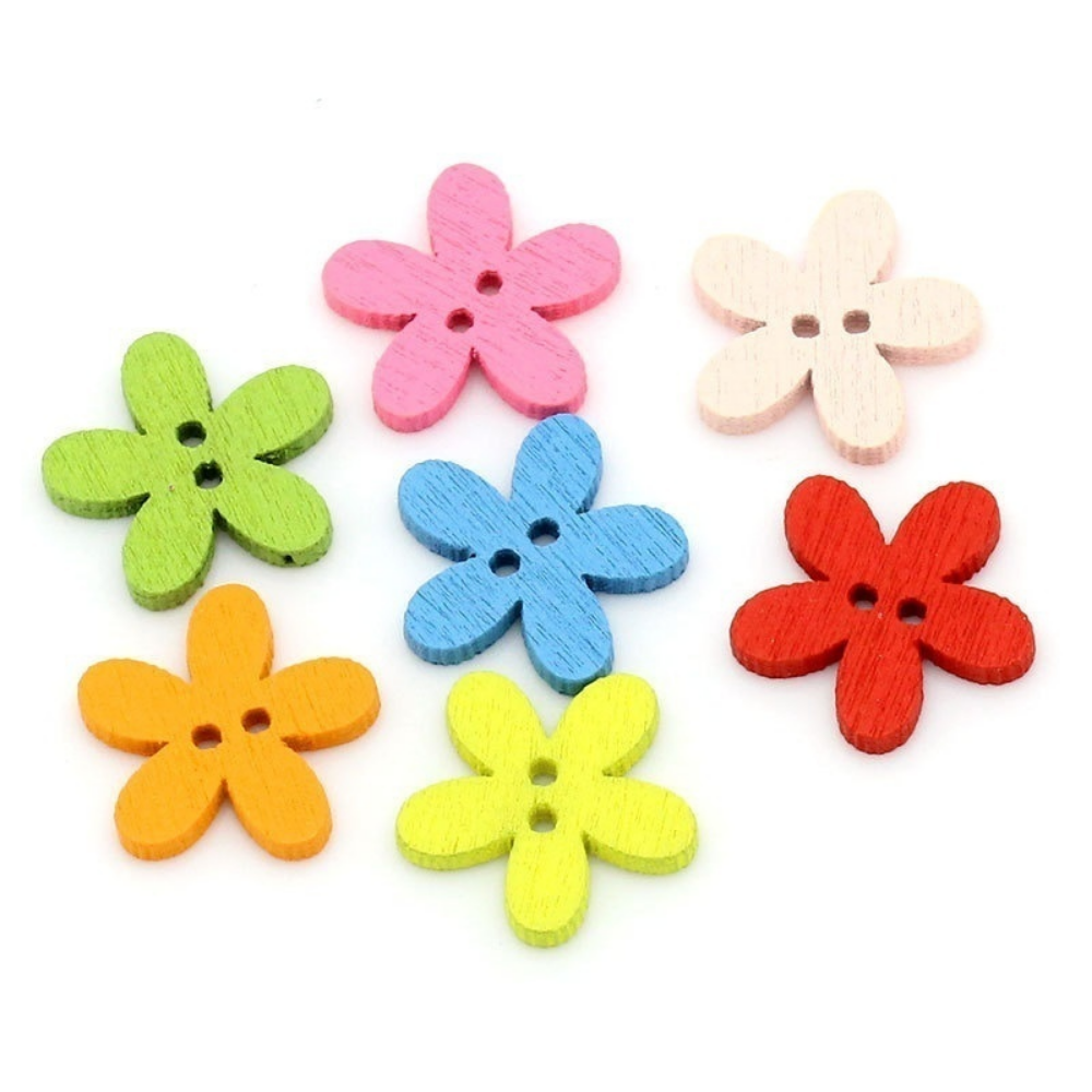 100 Pcs 2-hole Mixed Flower Wo - Woodworking Z Clips review and price