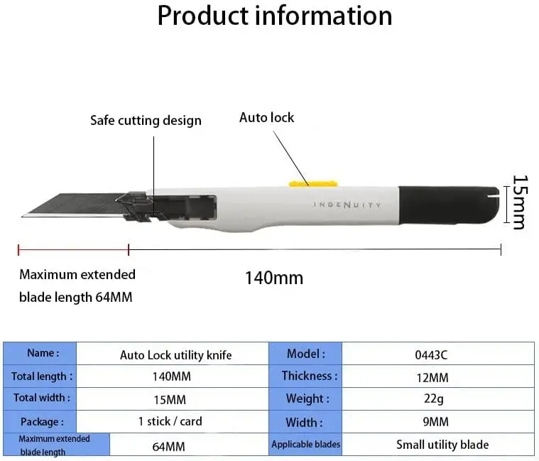 9mm Box Cutter, 30 Degree Anti - Woodworking Warehouse review and price
