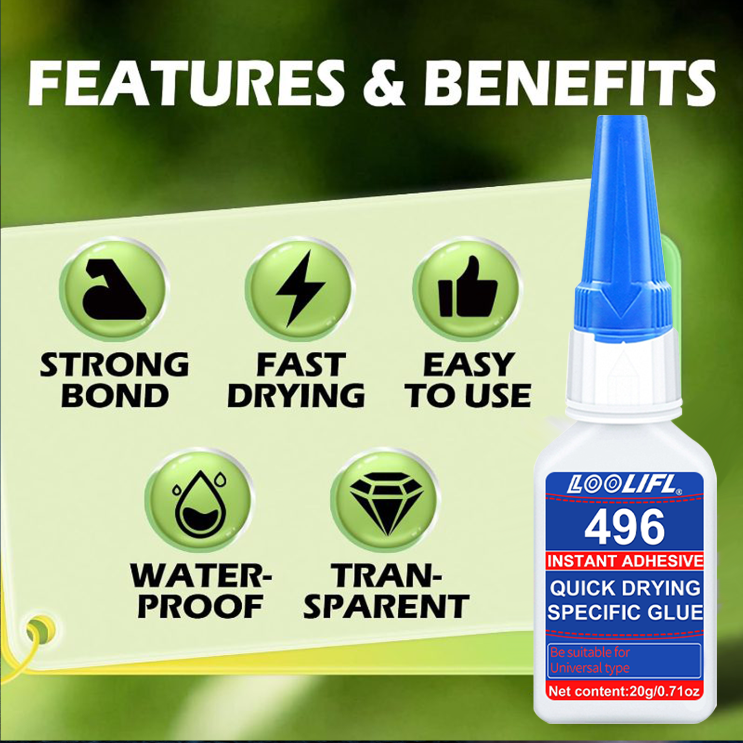 496 Multi-Purpose Super Glue C - Woodworking Tool review and price