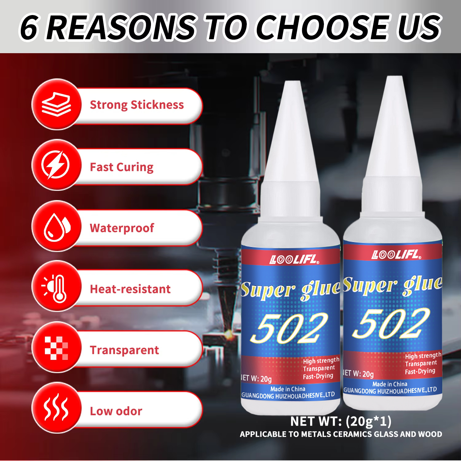 LOOLIFL 1-7pcs 502 Super Glue  - Woodworking Tool review and price