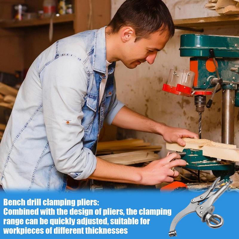 Drill Press Locking Clamp 9 In - Woodworking Quick Release Vise review and price
